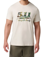 5.11 WOODLAND MOTO LOGO SAND DUNE T-SHIRT