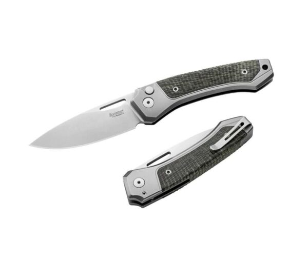 Lionsteel Twain- Gray Titanium / Green Canvas  Çakı